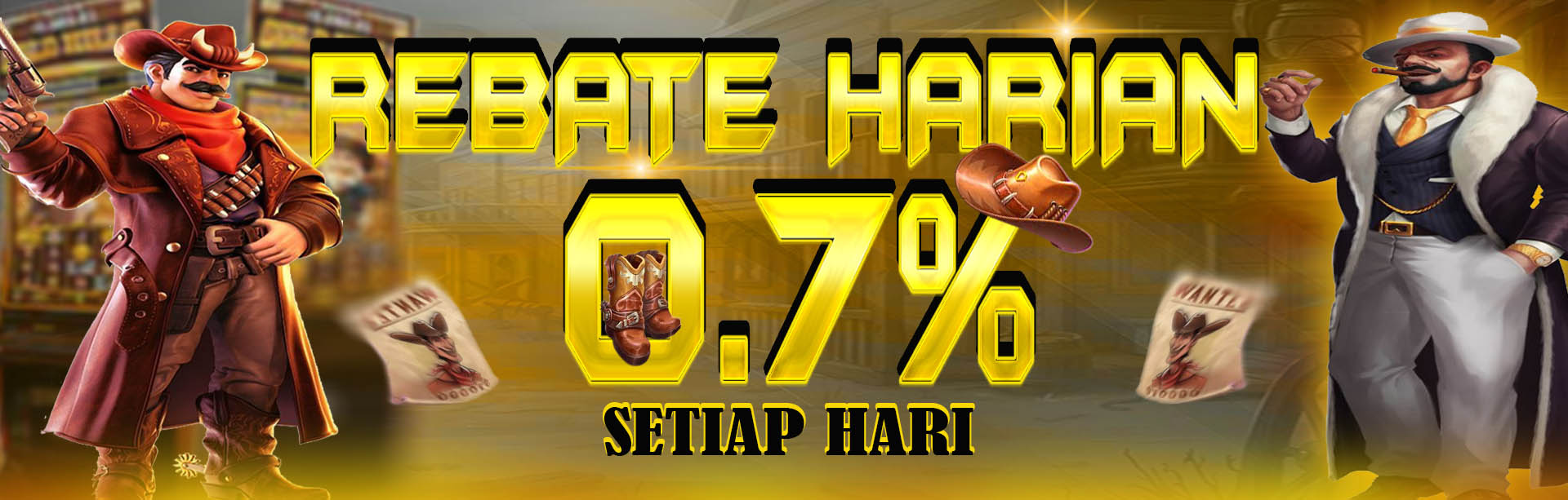 REBATE HARIAN UP TO 0.7%