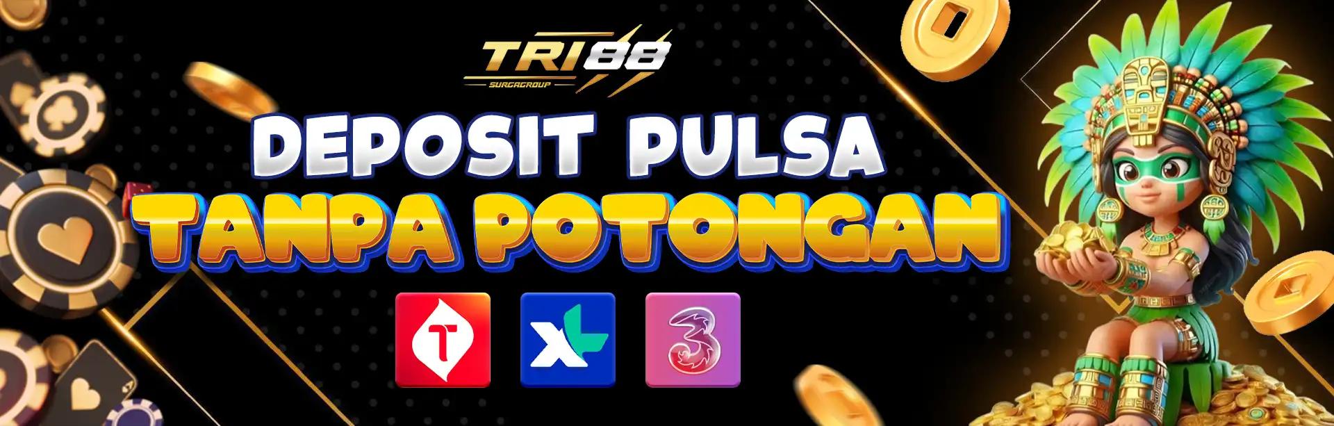 DEPOSIT PULSA TANPA POTONGAN